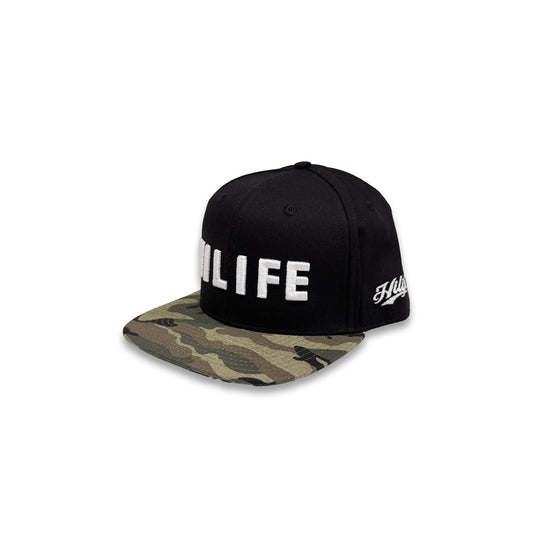 HILIFE 3D logo Snapback hats Black/Camo