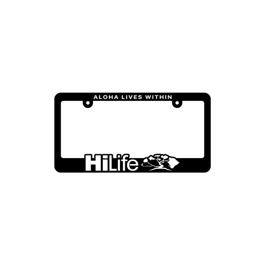License Plate Frame Aloha Lives Within