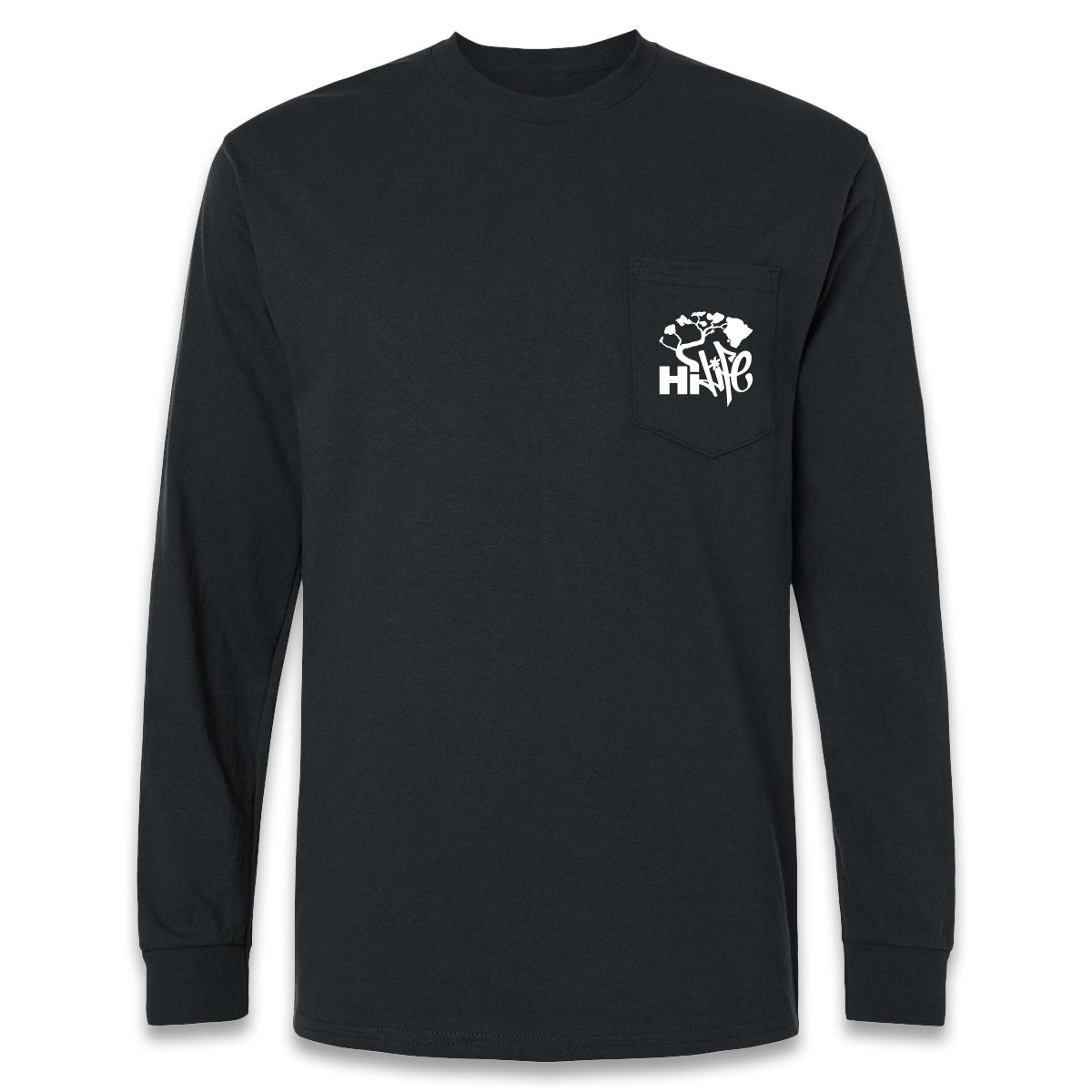Unisex Long Sleeve Pocket Tee Graffiti