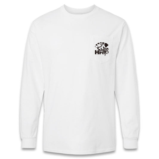 Unisex Long Sleeve Pocket Tee Graffiti