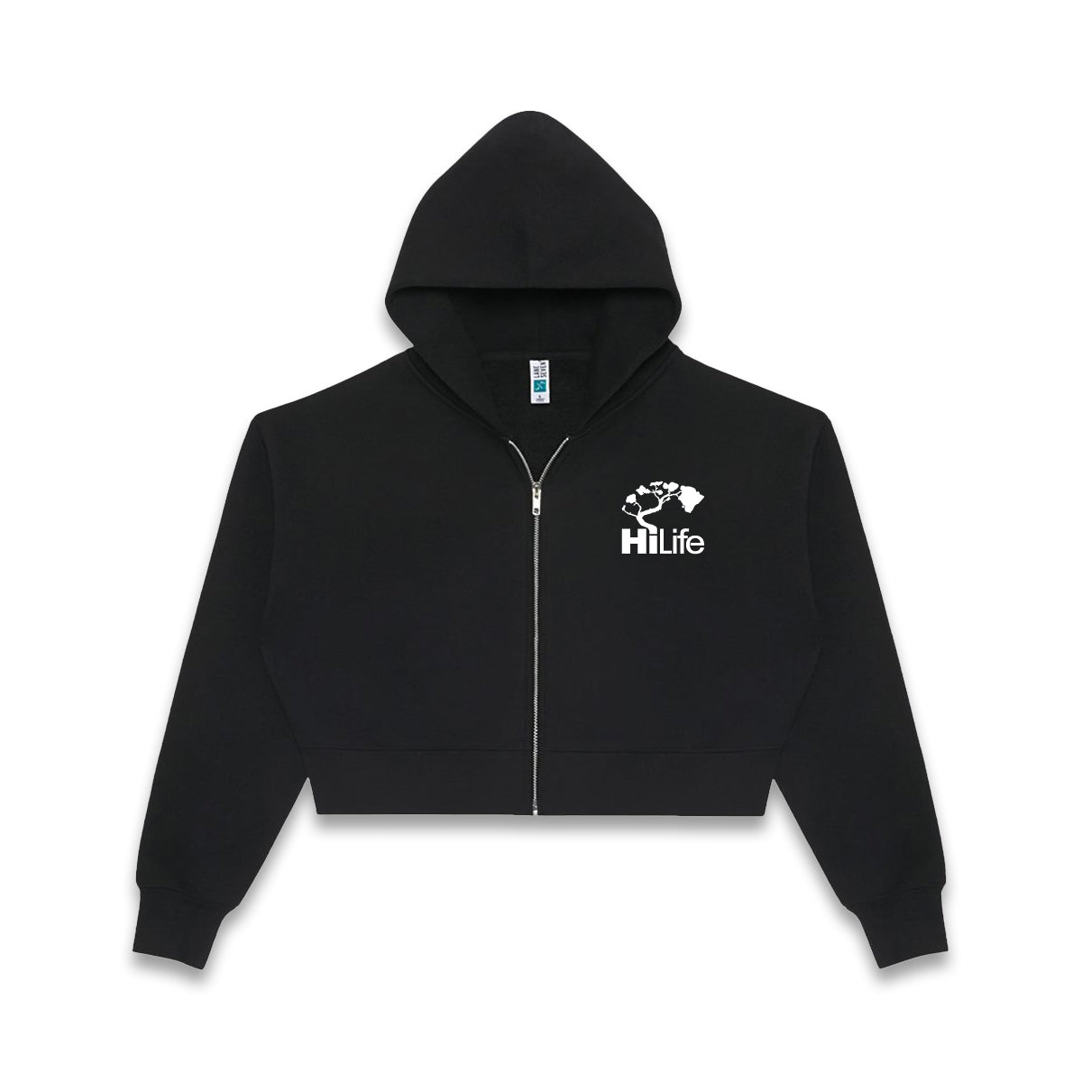 Women's Relaxed Cropped Full-Zip Hoodie Quilt