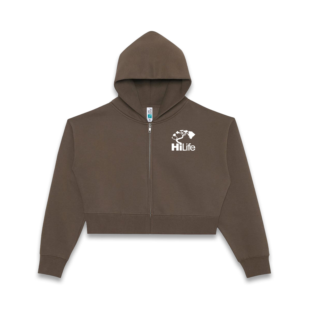 Women's Relaxed Cropped Full-Zip Hoodie Quilt