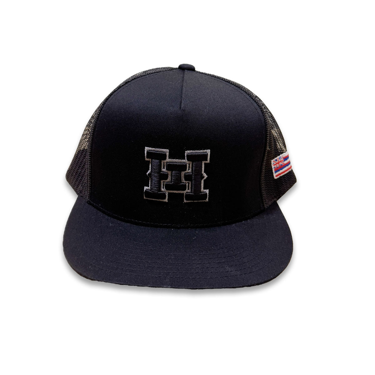 HI logo Snapback Black Mesh