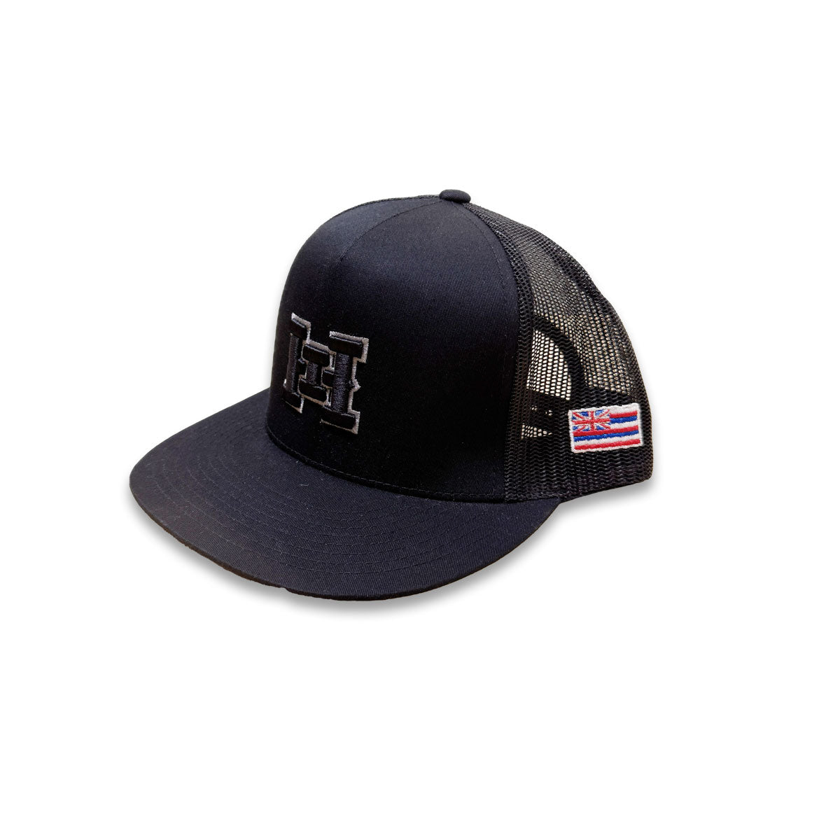 HI logo Snapback Black Mesh