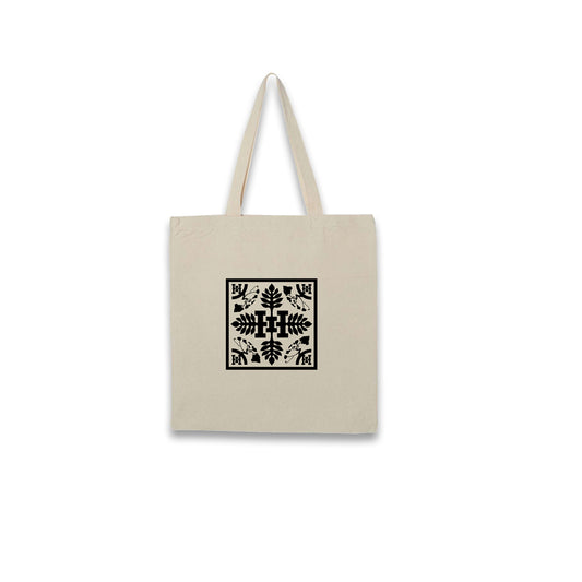 Tree Quilt Cotton Canvas Tote Bag