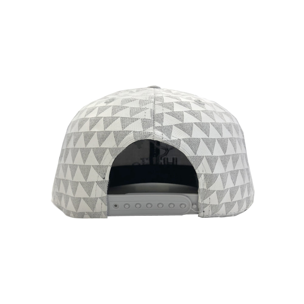 BASIC LOGO Snapback hats  Heather/White Triangles