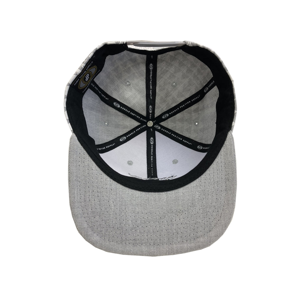 BASIC LOGO Snapback hats  Heather/White Triangles