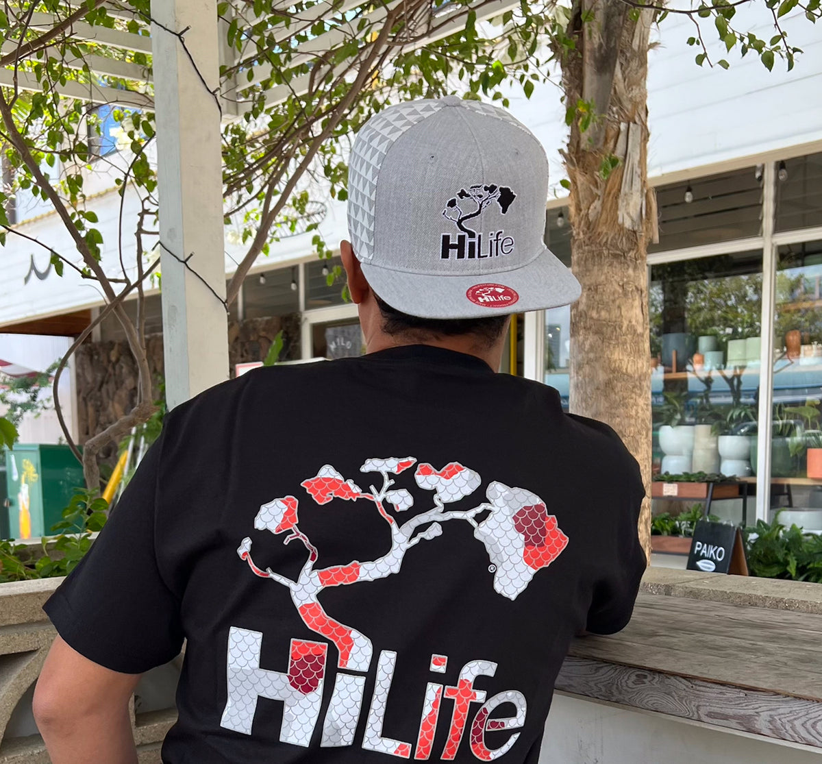 BASIC LOGO Snapback hats  Heather/White Triangles