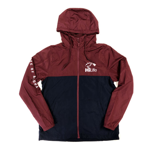 Windbreaker State of aloha on sleeve