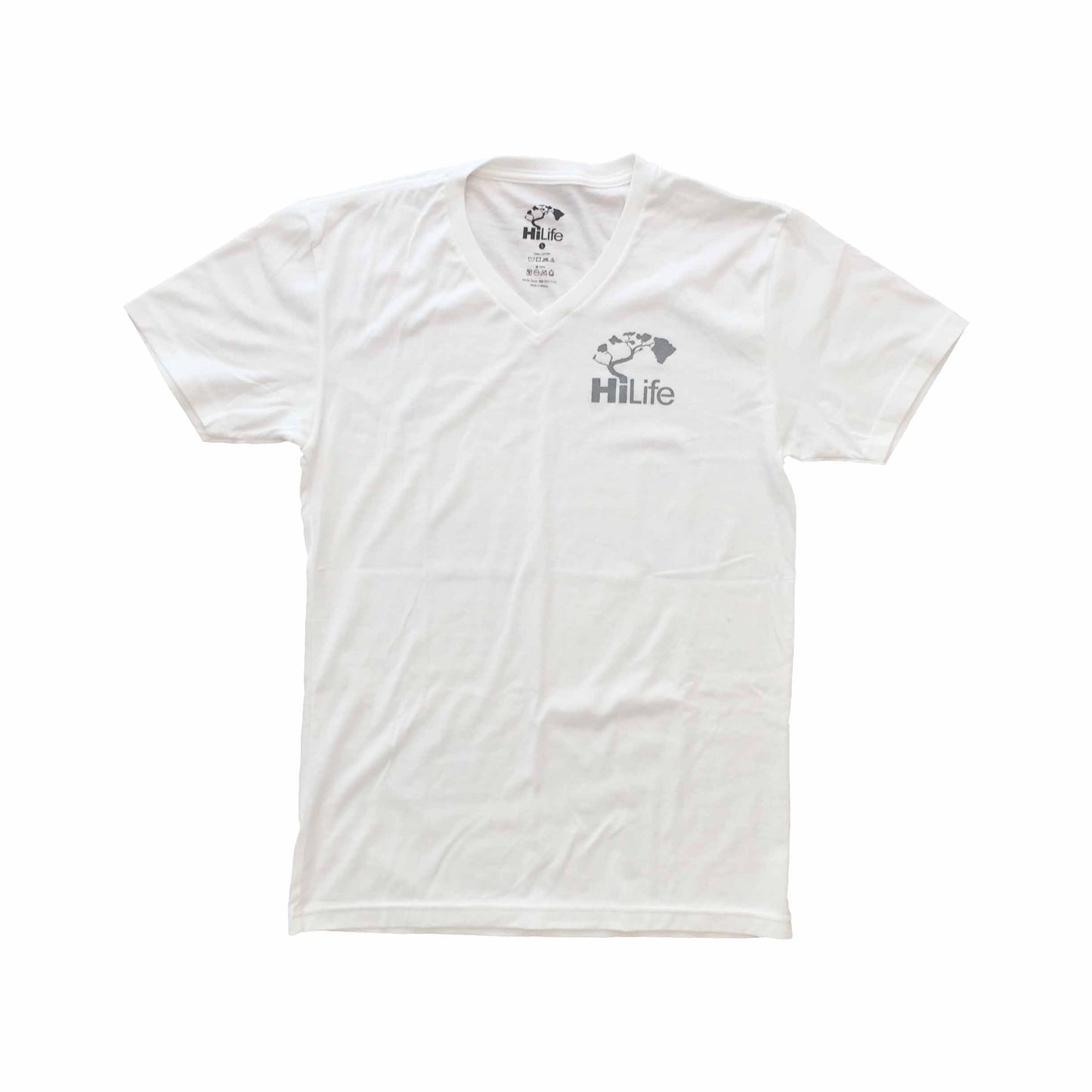 3" Basic Logo V Neck Tee